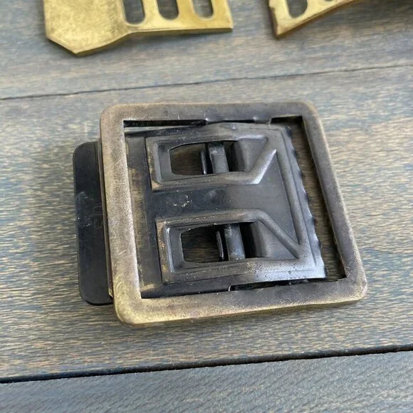 Lot of 4 Original Vintage Unmarked US Military Uniform Belts (UU) - Picture 2 of 8